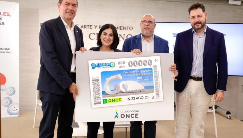 El centenario del nacimiento de Martín Chirino en el cupón de la ONCE